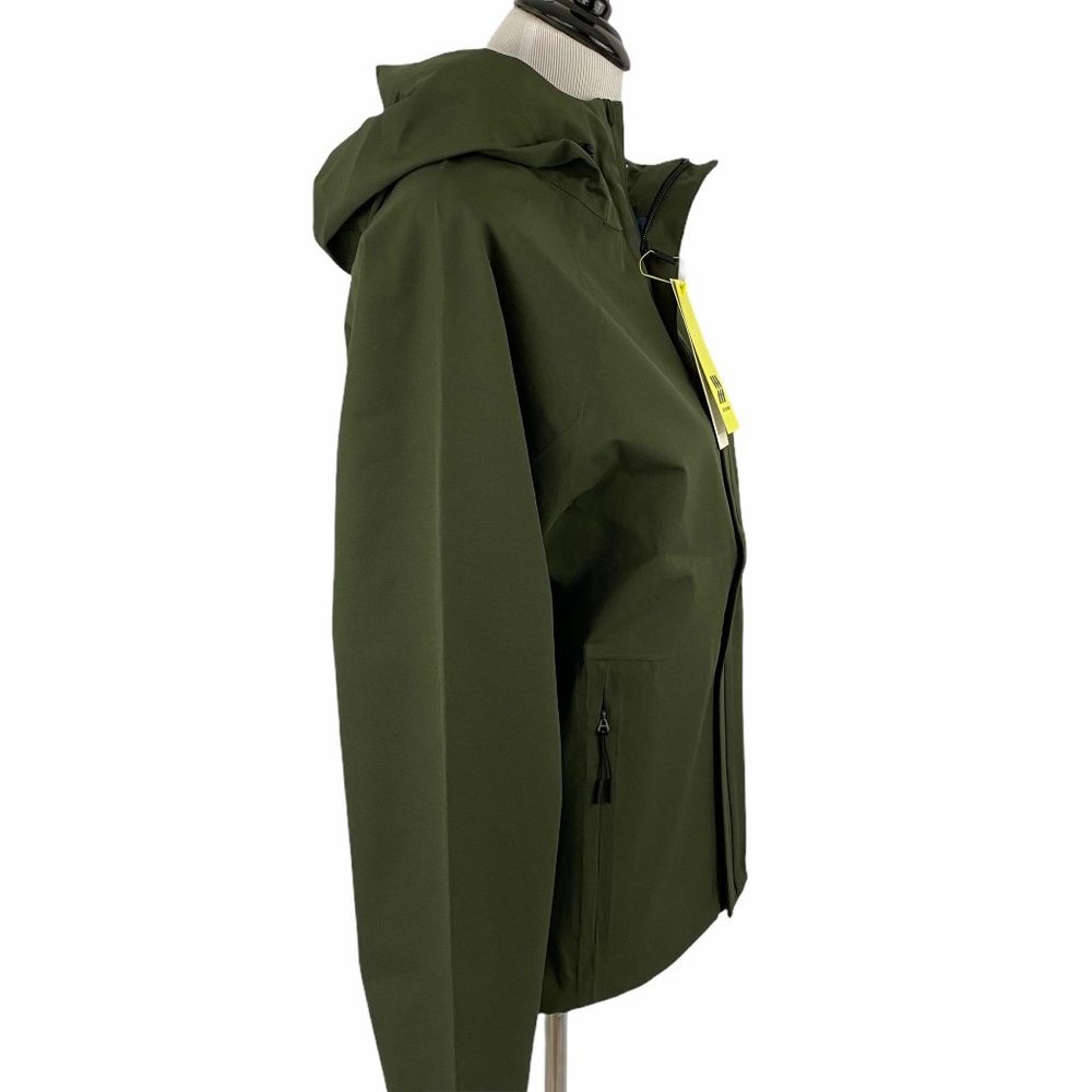 All in Motion Waterproof Rain Jacket Hooded Green Men's Small or XXL - Picture 3 of 11
